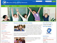Tablet Screenshot of multipleintelligences.org